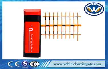 Red And Black Automatic Traffic Car Park Entrance Barriers For Parking Lot System