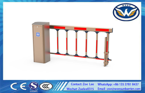 1.5s-6s Velocidade ajustável DC Brushless Motor Parking Barrier Gate para Controle de Acesso em cor dourada