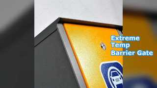 Portão de barreira: acesso ao estacionamento em temperatura extrema